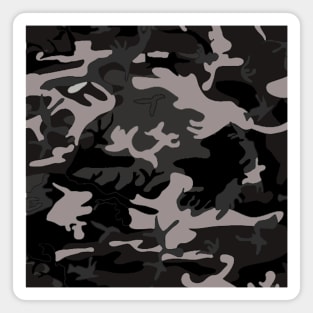 Black Urban Camouflage Magnet